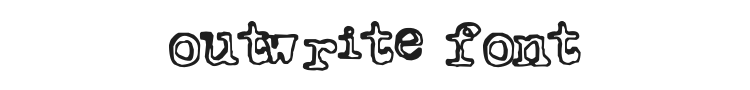 Outwrite Font Preview