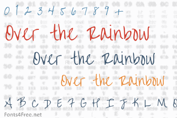 Over the Rainbow Font