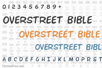 Overstreet Bible Font