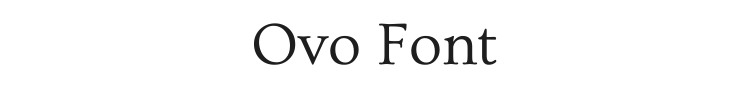 Ovo Font