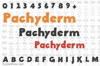 Pachyderm Font