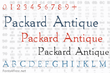 Packard Antique Font