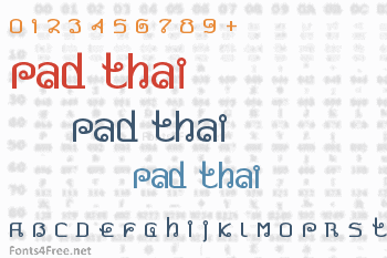 Pad Thai Font