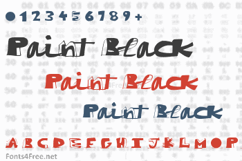 Paint Black Font
