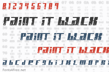 Paint It Black Font