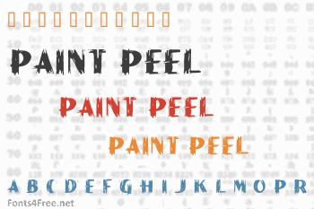 Paint Peel Initials Font