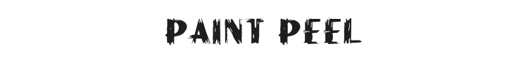 Paint Peel Initials Font