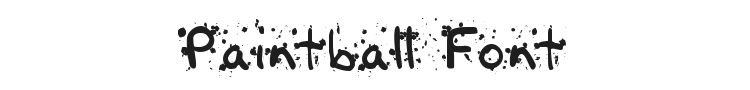 Paintball Font Preview