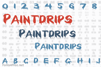 Paintdrips Font