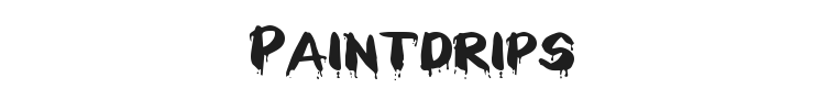 Paintdrips Font