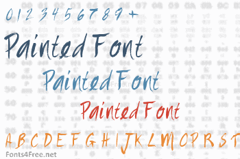 Painted Font