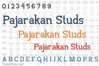 Pajarakan Studs Font