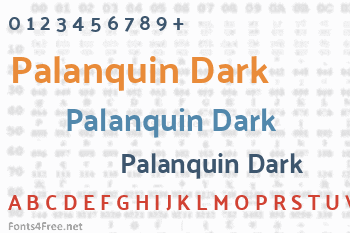 Palanquin Dark Font