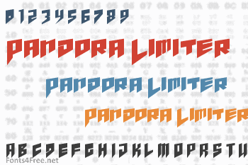 Pandora Limiter Font