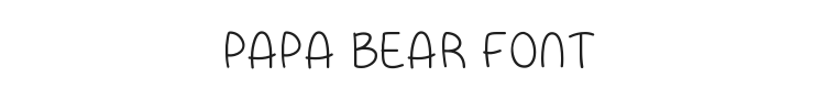 Papa Bear Font