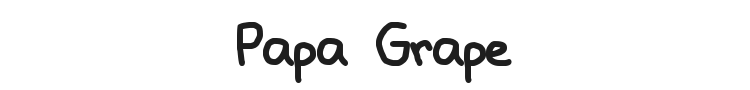 Papa Grape Font