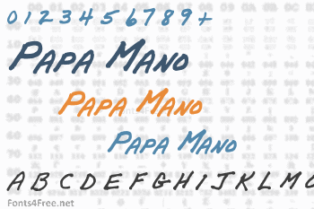 Papa Mano Font