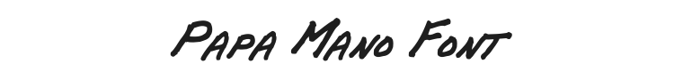 Papa Mano Font