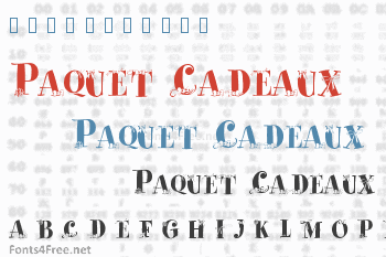 Paquet Cadeaux Font