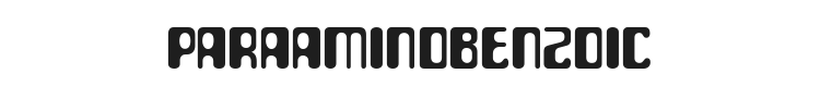 ParaAminobenzoic Font