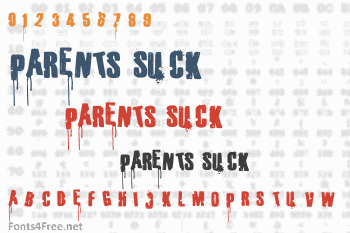 Parents Suck Font