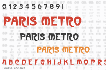 Paris Metro Font