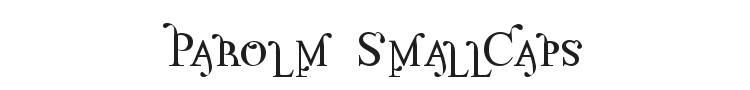Parolm SmallCaps Font Preview