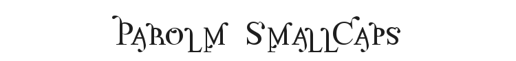 Parolm SmallCaps Font