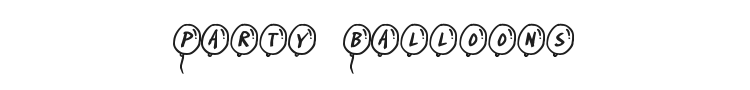 Party Balloons Font