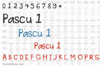 Pascu 1 Font