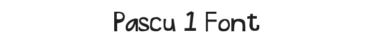 Pascu 1 Font