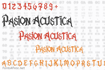 Pasion Acustica Font