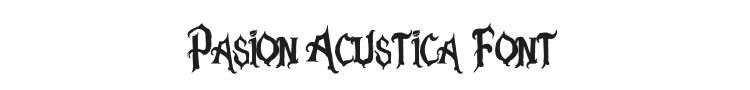 Pasion Acustica Font Preview