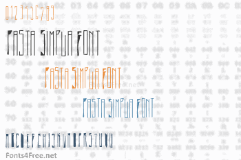 Pasta Simpla Font