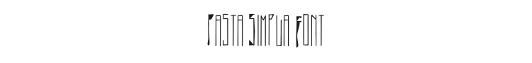 Pasta Simpla Font Preview