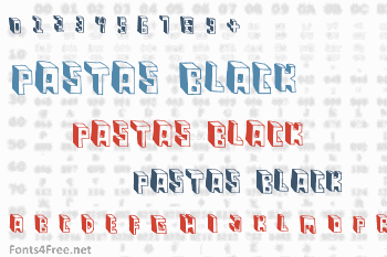 Pastas Black Font