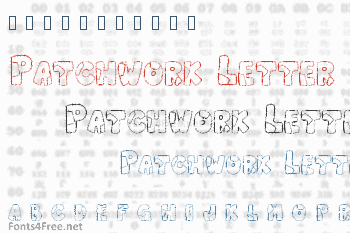 Patchwork Letter Font