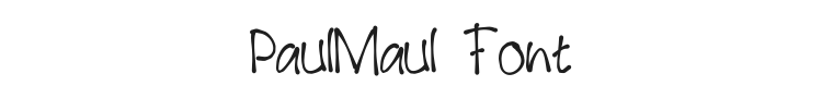 PaulMaul Font Preview