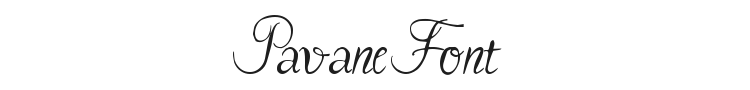 Pavane Font Preview