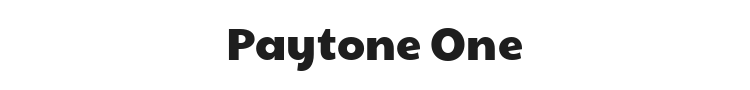 Paytone One Font Preview
