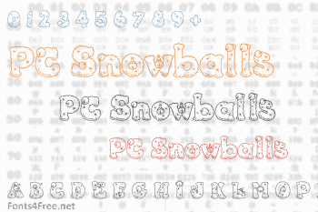 PC Snowballs Font