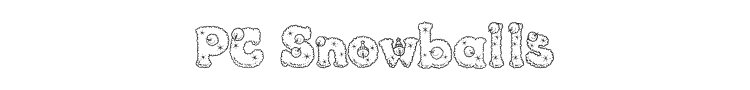 PC Snowballs Font Preview