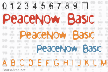PeaceNow Basic Font