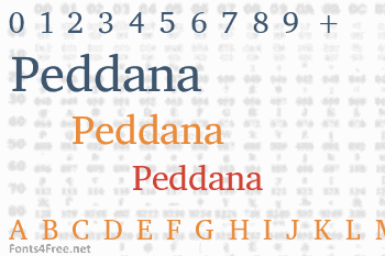 Peddana Font