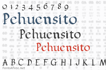 Pehuensito Font