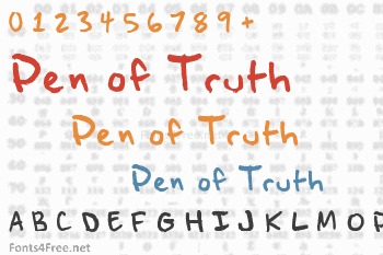 Pen of Truth Font