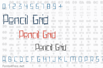 Pencil Grid Font