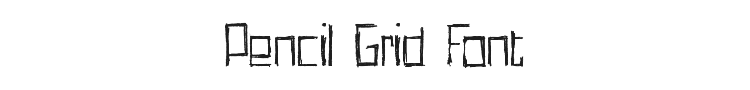 Pencil Grid Font