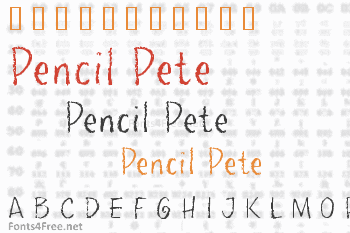 Pencil Pete Font
