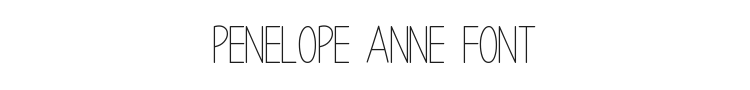 Penelope Anne Font Preview